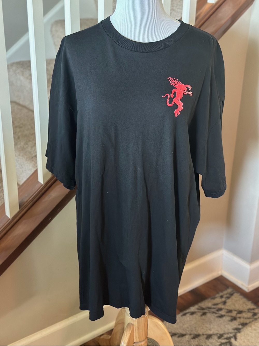Bartender Fireball Tee with Red Dragon - B1034